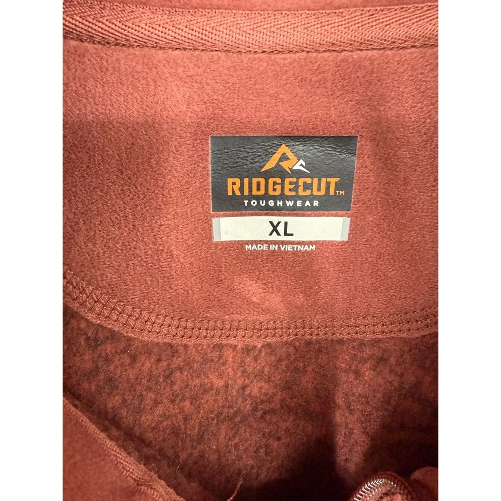 Ridgecut Mens Sweater Fleece Toughshield Jacket XL Water and Stain‎ Repellant